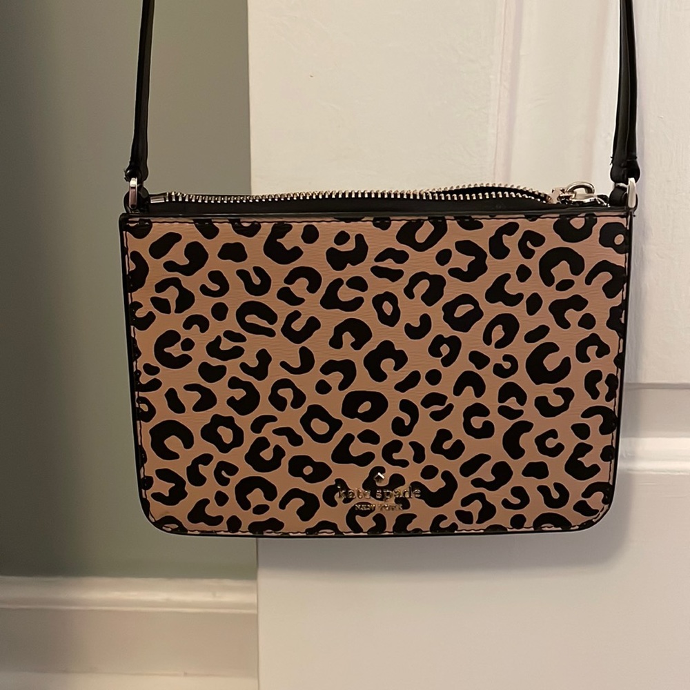 Kate Spade leopard crossbody purse.